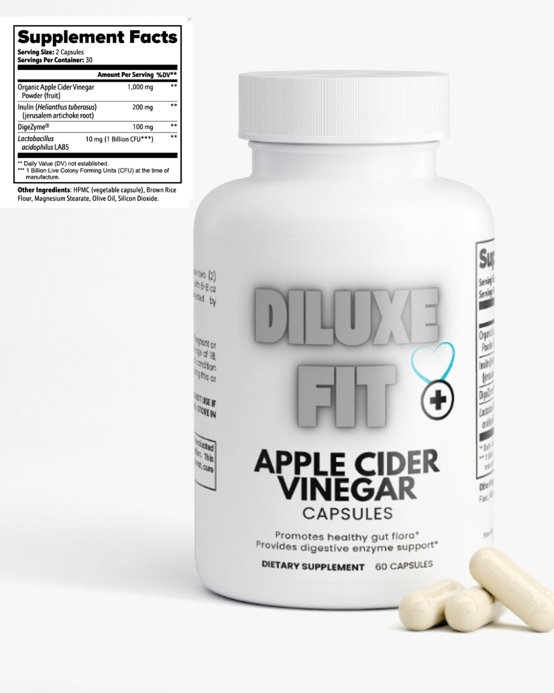 DiLuxe Fit Apple Cider Vinegar Capsules